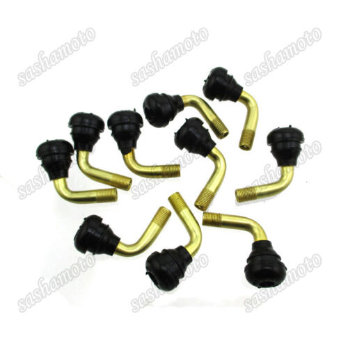 10x PVR70 Tubeless Tire Valve Stems 90° For Pit Dirt Bike Motorcycle Moped Quad - Picture 1 of 5