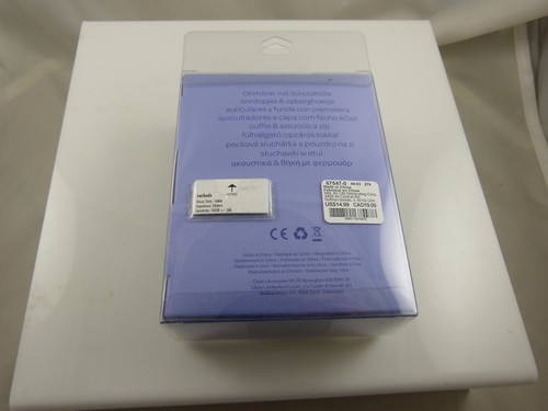 Cell phone electronics ear bud buds with case to keep them in gold glitter black - Picture 5 of 8