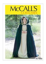 McCall's Costume SEWING PATTERN M7886 Misses' Lined Cape, Sizes XS-XL