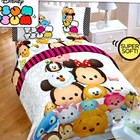 Disney Tsum Tsum Faces Minnie Mickey Minnie Pooh Child TWIN Comforter Blanket
