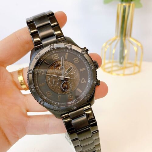 Gift (RRP $519) Fossil Automatic Black Stainless Steel Multifunction Watch - Picture 3 of 11