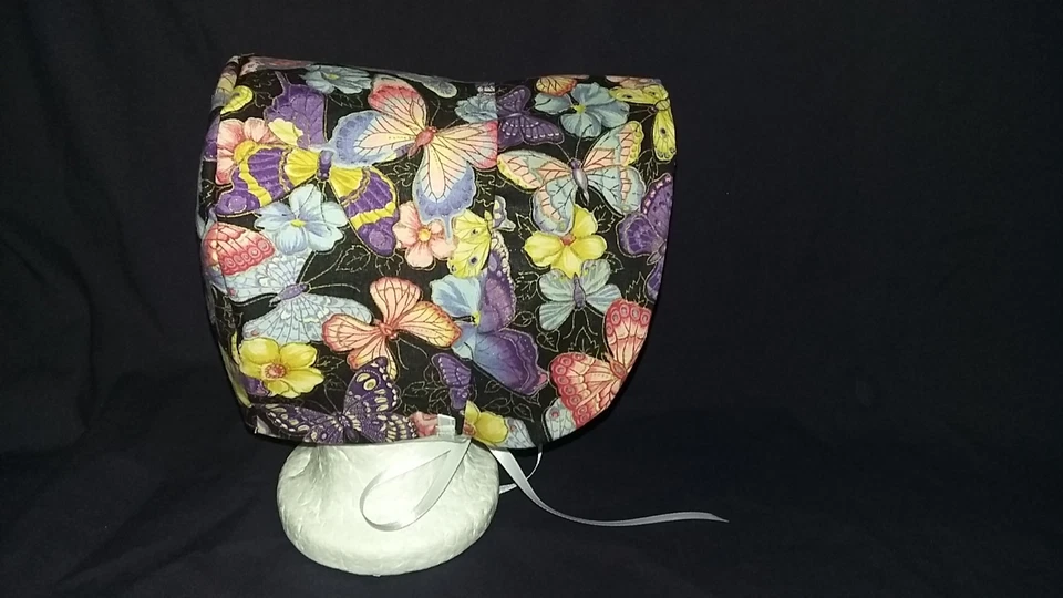 Gorro/sombrero para sol con diseño estampado de mariposas para bebés niñas talla 0-6M 6-12M Foto 4 de 4