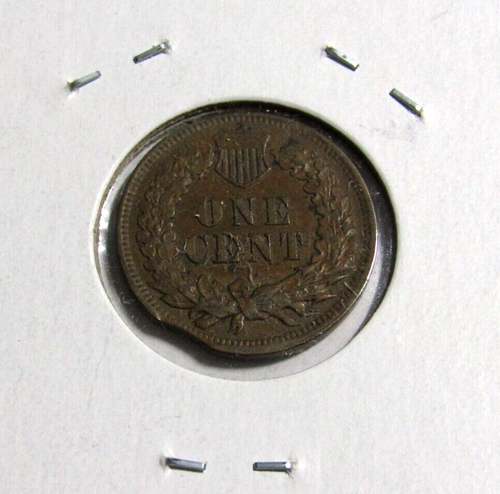 1903 1C MINT ERROR CURVED CLIP#350 INDIAN CENT - AU+ - Picture 2 of 4
