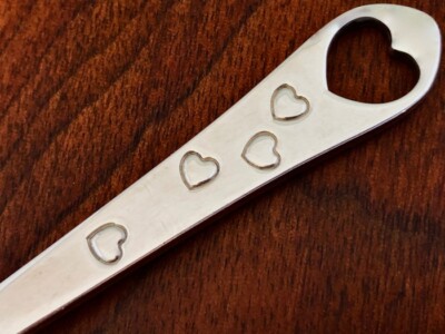 Beautiful Tiffany Co Sterling Silver Baby Feeding Spoon Hearts Ebay