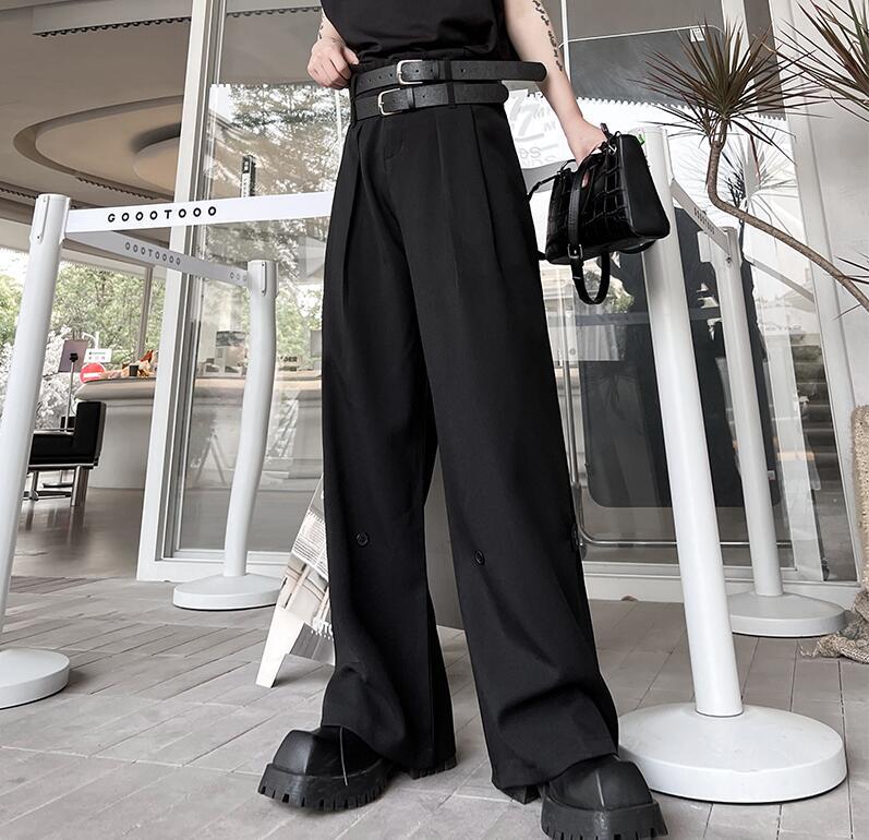 2022 Fashion Casual Loose Striped White Wide Leg Pants 2022 Fashion Casual Loose Striped White Wide Leg Pants