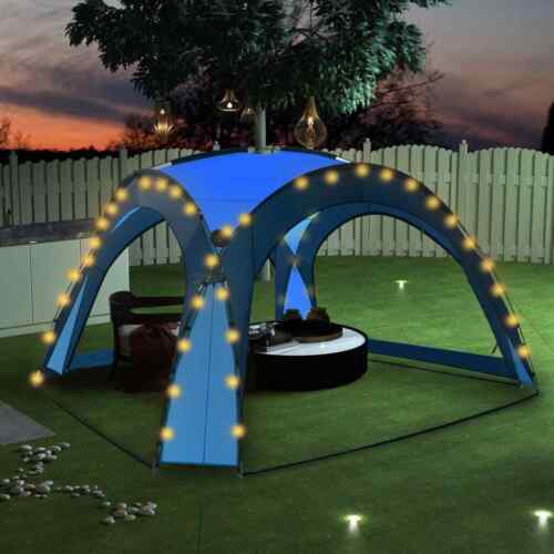 Partyzelt mit LED 4 Seitenwänden Pavillon Gartenzelt Festzelt Zelt vidaXL - Bild 37 von 79