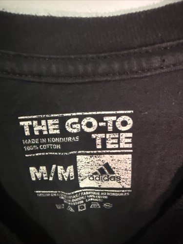 Adidas MLS D.C. United 'Rooney' Player T-Shirt Black/Red/White Size M - Picture 3 of 6