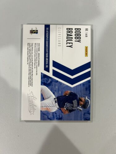 2020 Panini Absolute RC Rookie Auto /149 Bobby Bradley Cleveland Indians - Bild 2 von 2