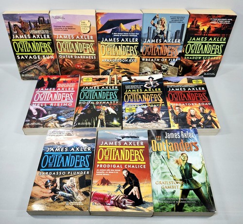 JAMES AXLER OUTLANDERS Book Lot Of 12 Paperback Fantasy Sci-fi - Picture 1 of 5