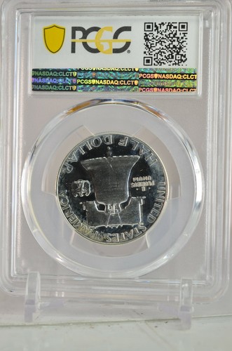 PR63 1952 PCGS GRADED FRANKLIN SILVER HALF DOLLAR PROOF COIN RARE CAMEO LOOK - Picture 10 of 12