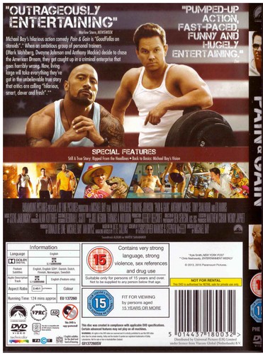 PAIN & GAIN (Mark Wahlberg) Region 2 DVD - Picture 2 of 2