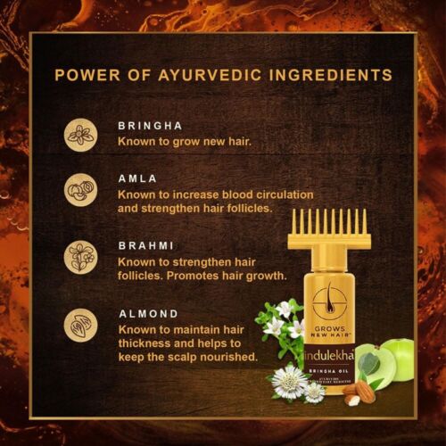 Indulekha Bringha Ayurvedic Hair Oil 100 ml|| Hair Fall Control and Hair Growth - Picture 3 of 6