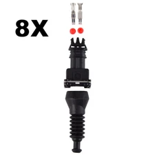 8x For Bosch EV1 Junior Power Timer Fuel Injector Plug Connector Rubber Boots