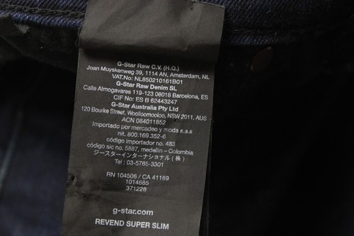 G-Star Revend Super Slim Jeans Men's W27/L32 Stretch Whiskers Blue - Picture 8 of 12