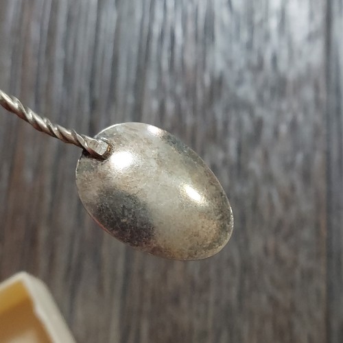 H. Stern Joalheiros Gemstone Twisted Stem Spoon and Olive Pick Set - Picture 6 of 7