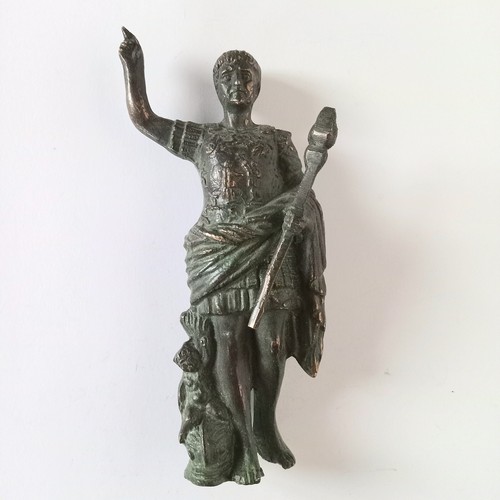 Antike Julius Cäsar Bronzeguss Skulptur Figur 5 Zoll