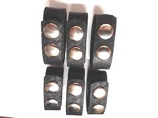 POLICE SECURITY GUARD REAL LEATHER  BELT KEEPER WITH SNAPS 6-PACK BASKET  WAVE