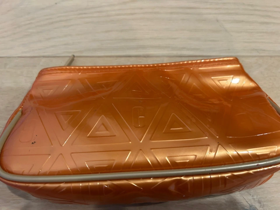 Bolsa de Maquillaje Vintage Clinique Naranja Cremallera Foto 2 de 4