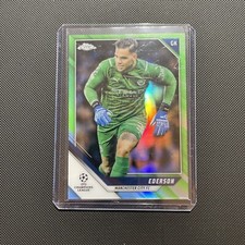 2021 Topps Chrome UEFA Ederson Neon Green Refractor #76 color match /99