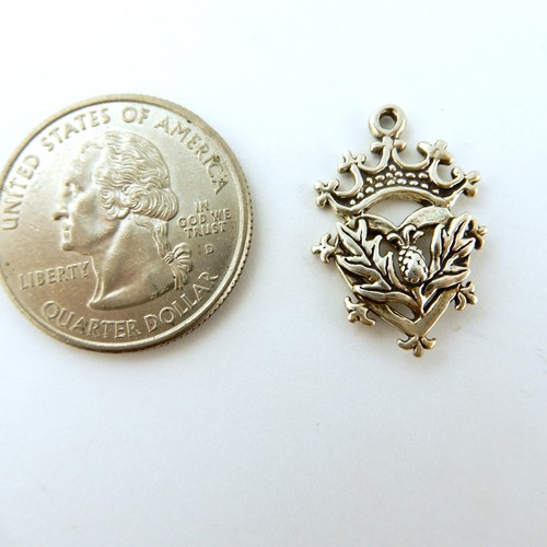 Sterling Silber Schottischer Luckenbooth Charm, Schottland, Keltisch - Bild 3 von 4
