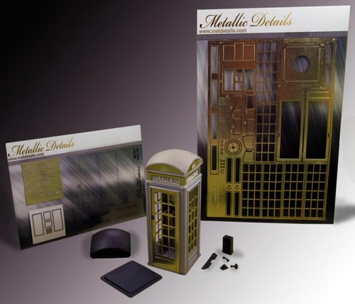 Metallic Details MDR3517 Scale model kit 1:35 The telephone box Kiosk No.2 - Picture 10 of 24