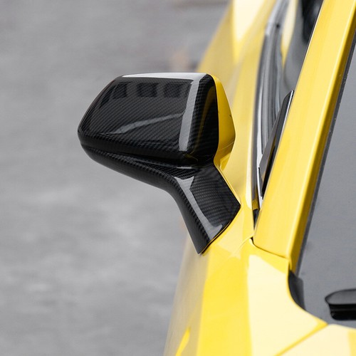 Real Carbon Fiber Side Mirror Cover Trim fit For Chevrolet Camaro 2017-2019 - Foto 2 di 7