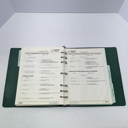 1978 Honda CB750 K8 F3 Service Repair Shop Manual OEM w/ Binder 6141000 Nice - Picture 9 of 15