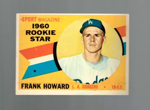 1960 Topps #132 FRANK HOWARD Rookie RC Los Angeles Dodgers NICE CARD