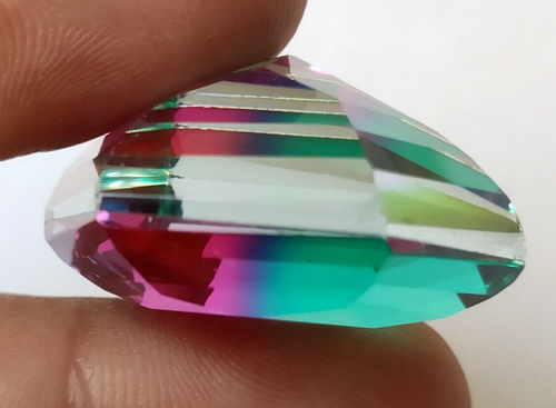 AAA+ Piedra preciosa suelta bicolor corte hexagonal grande ametrino 79,0 quilates @ venta de Navidad - Imagen 3 de 6