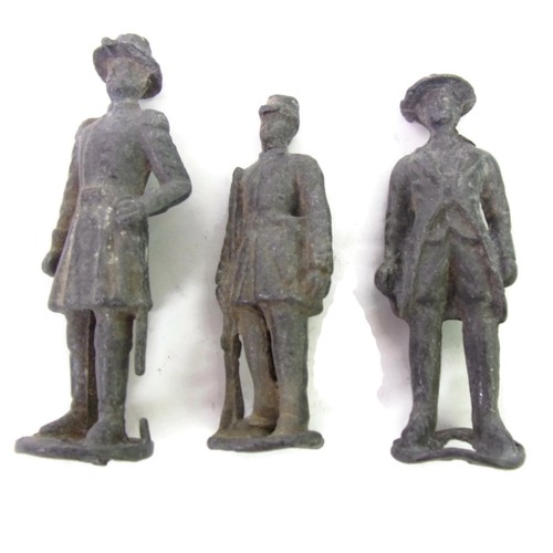 3 Stück Vintage Guss Blei Soldaten Figuren ca. 2-1/2" groß - Bild 5 von 6