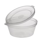 1oz Round Hinged Lid Container – Sauce Pots | Deli Containers, Reusable Tubs