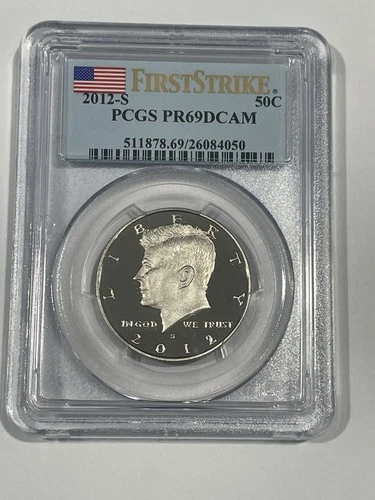 2012-S Kennedy Half Dollar Proof Graded PCGS PR69 DCAM.  FIRST STRIKE!!
