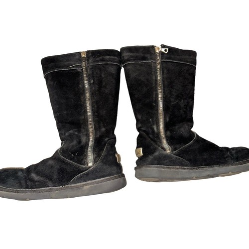 UGG Australia Women's Black Suede "Cargo III" Mid Calf Boots #SN5132 US9/EU40 - Picture 4 of 13