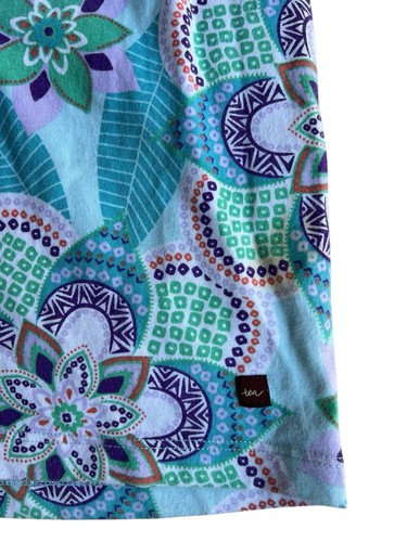 TEA COLLECTION Girls Floral V-Neck 100% Cotton Maxi Dress Sz 5 Boho Kaleidoscope - Picture 2 of 4