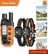Versatile 3300 ft Dog Shock Collar with Waterproof Receiver & Adjustable Modes