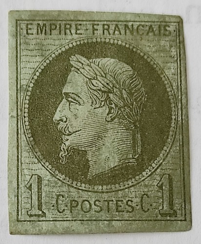 Klassische Briefmarke aus Frankreich - Französische Kolonien - Napoleon III Nummer 7