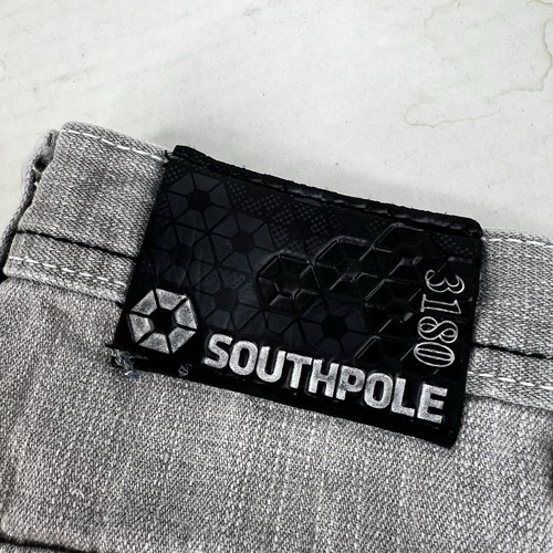 Y2K Southpole Jeans Faded Gray Jeans Baggy Skater Style YOUTH SIZE 10 - Picture 5 of 9