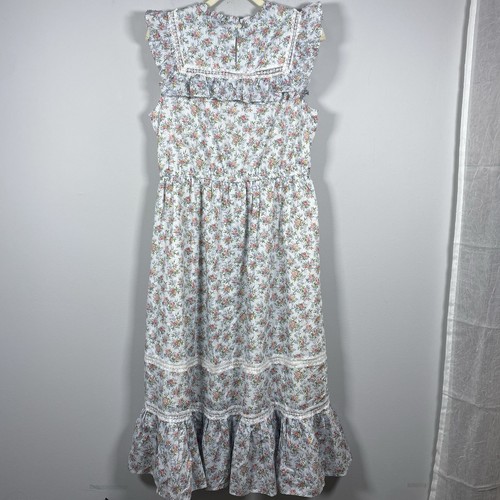 NWT J. Crew Liberty Maxi Dress in Winding Roses Womens S Floral Tier Cottagecore - Picture 3 of 10