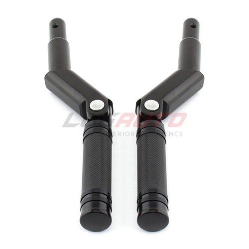 For Harley Night Rod Special 2007-17 Front Footpegs Pedal Footrest Bracket Black - Picture 4 of 12