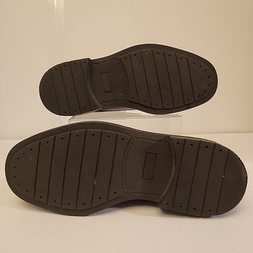 Scarpa elegante professionale Oxford uomo Borelli pelle marrone punta a cappuccio taglia 8M - Foto 5 di 7