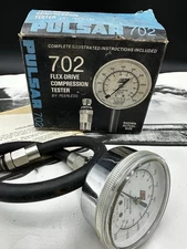 NOS Peerless Pulsar 702 Flex-Drive Compression Tester w/ Box & Instructions USA