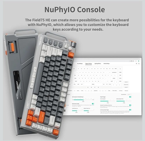 NUPHY × AKIRA Field75 HE Wired Magnetic WHITE SWITCH Gaming Keyboard BRAND NEW! - Picture 8 of 13