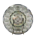 Iridescent Carnival Glass Deviled Egg Plate Federal Glass Georgetown Pattern VTG