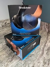 NEW Brookstone Silent Beat Wireless Headphones Black