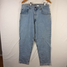 Vintage Levis 545 Jeans Mens 34x30 Blue Loose Fit USA Made Distressed 90s Denim