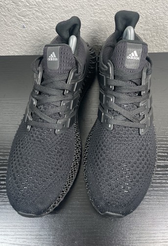 Adidas Ultra 4D Core Black Core Black Carbon Men’s Shoe Triple Black Size 10.5 - Picture 2 of 9