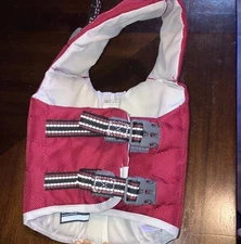 Dog Life Vest XS  Frisco Rugged Life Safety Jacket Reflective Rescue Handle Red 