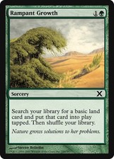 MTG Tenth 10th Edition - Rampant Growth (x2) NM