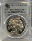 2001-P $1 American Buffalo Proof Silver Dollar ~ PCGS PR70DCAM - Black Diamond