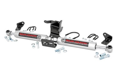 #ad #ad Rough Country N3 Dual Steering Stabilizer for 18 25 Jeep JL Gladiator JT 87304 $129.95